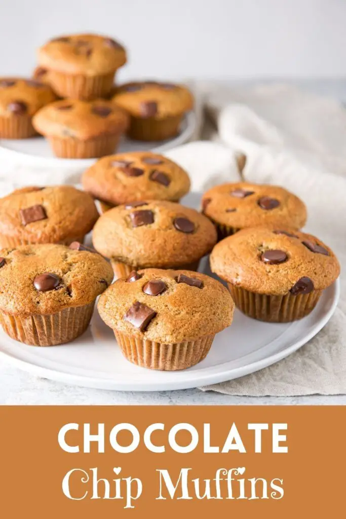 Spelt Chocolate Chip Muffins for Pinterest 8