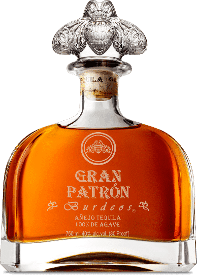 A bottle of gran patron burdeos
