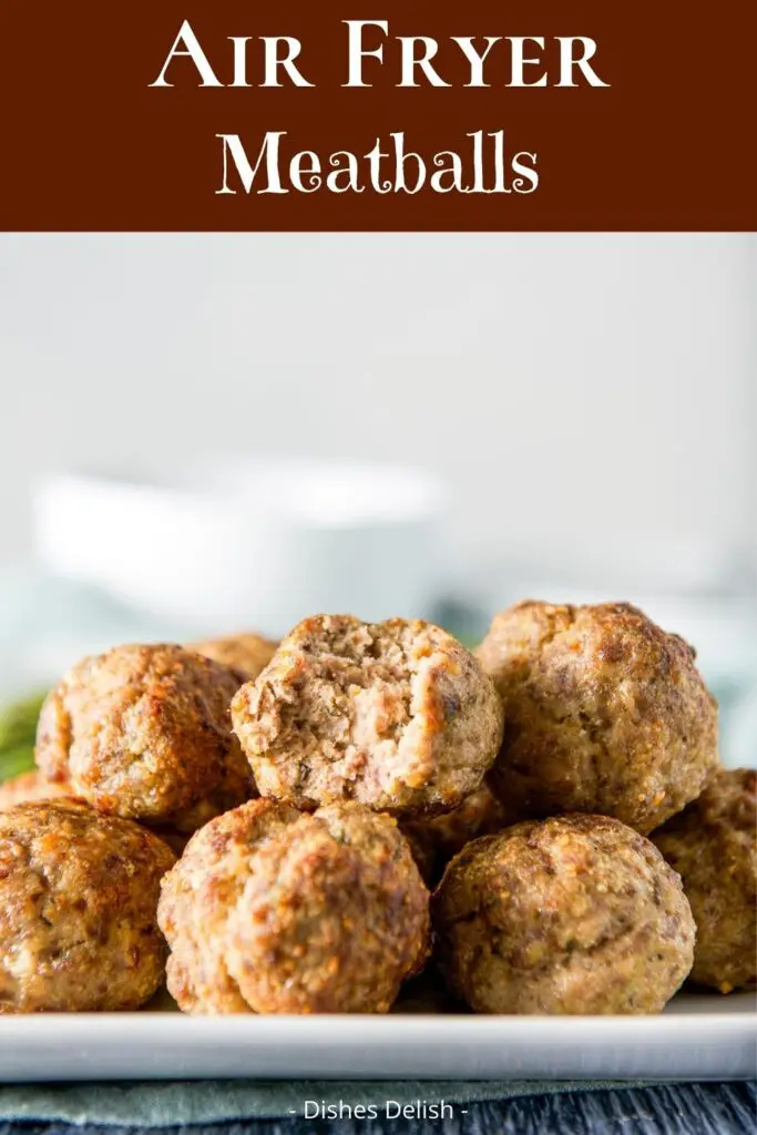 Air Fryer Meatballs for Pinterest 3
