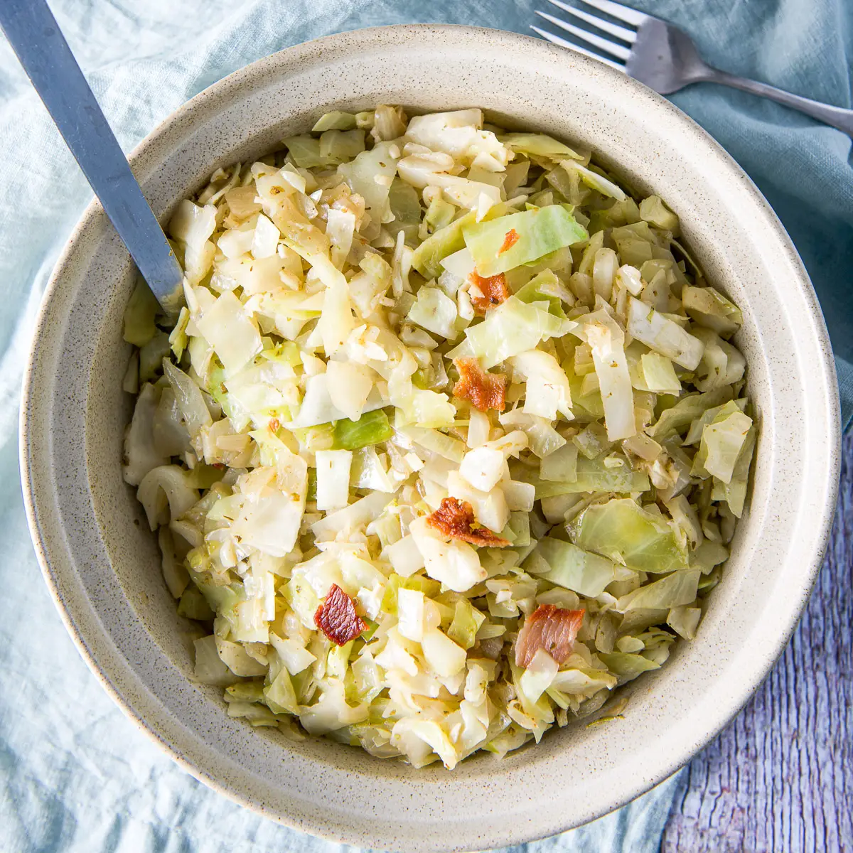 Whole30 Cabbage with Bacon
