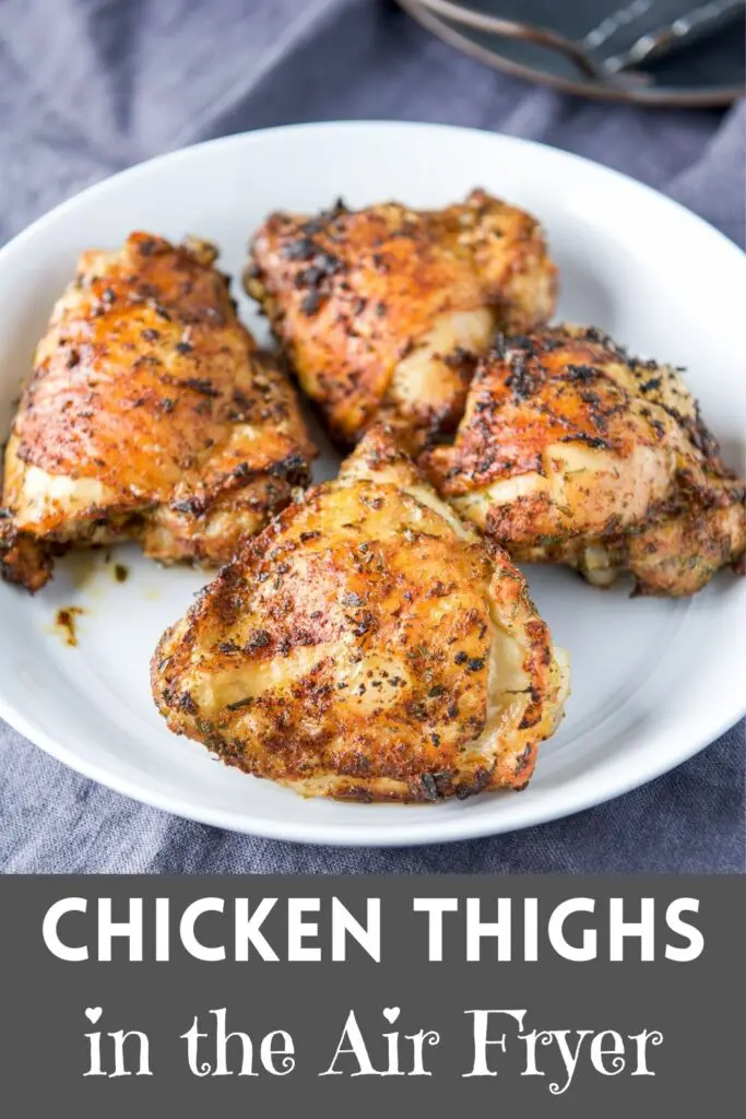 Air Fryer Chicken Thighs for Pinterest 6