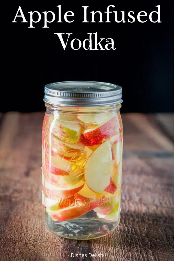 Apple Infused Vodka for Pinterest