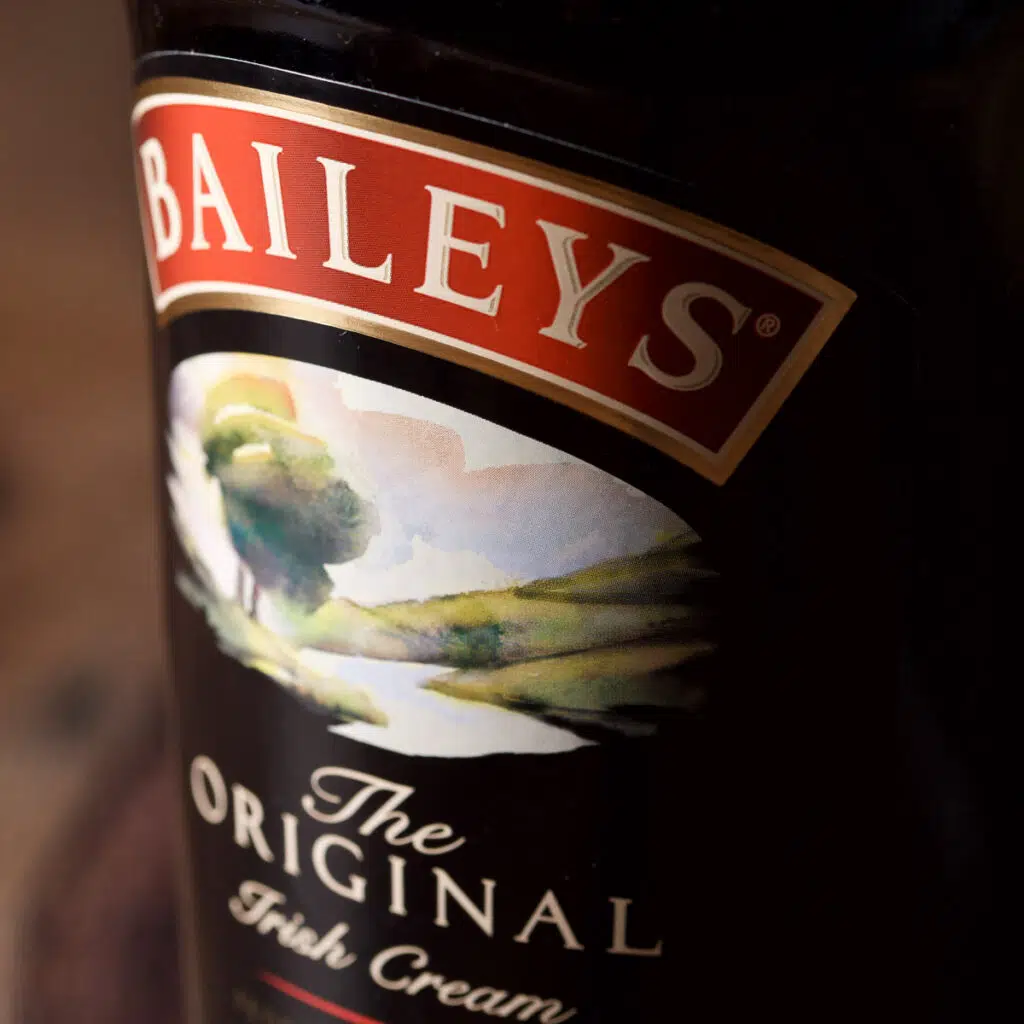 Square photo of the Baileys bottle