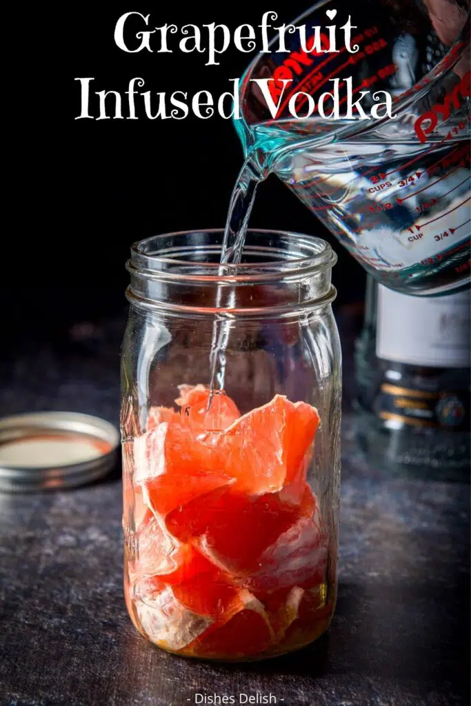 Grapefruit Infused Vodka for Pinterest