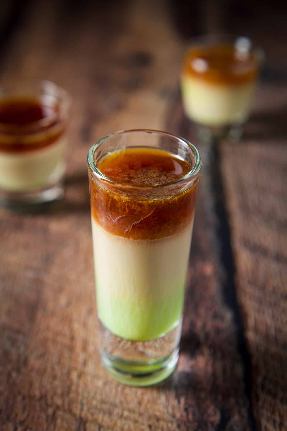 Close up of the top of the loch ness monster shot in the glasses