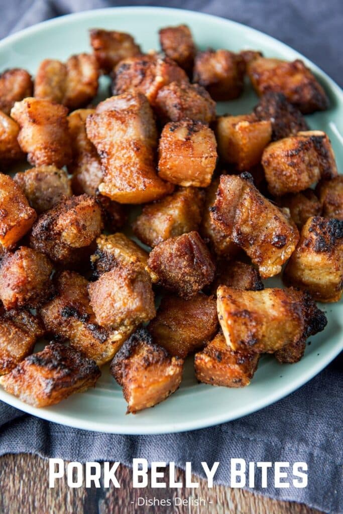 Air Fryer Pork Belly Bites for Pinterest 3