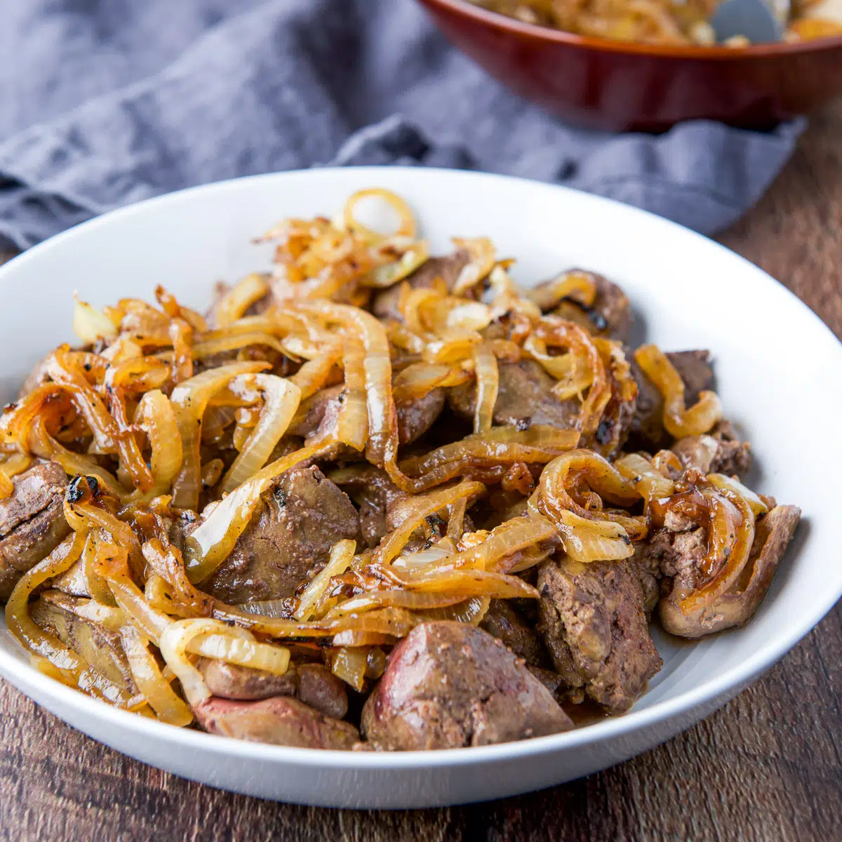 Chicken Livers and Onion