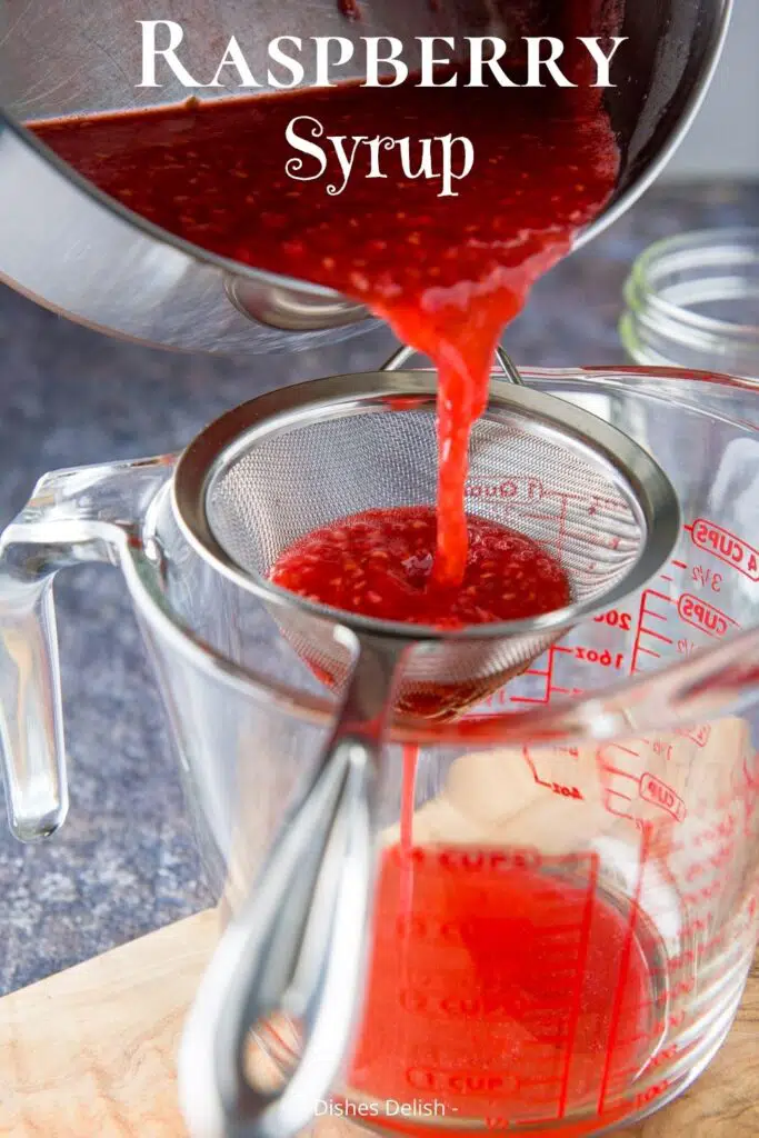 Raspberry Syrup for Pinterest
