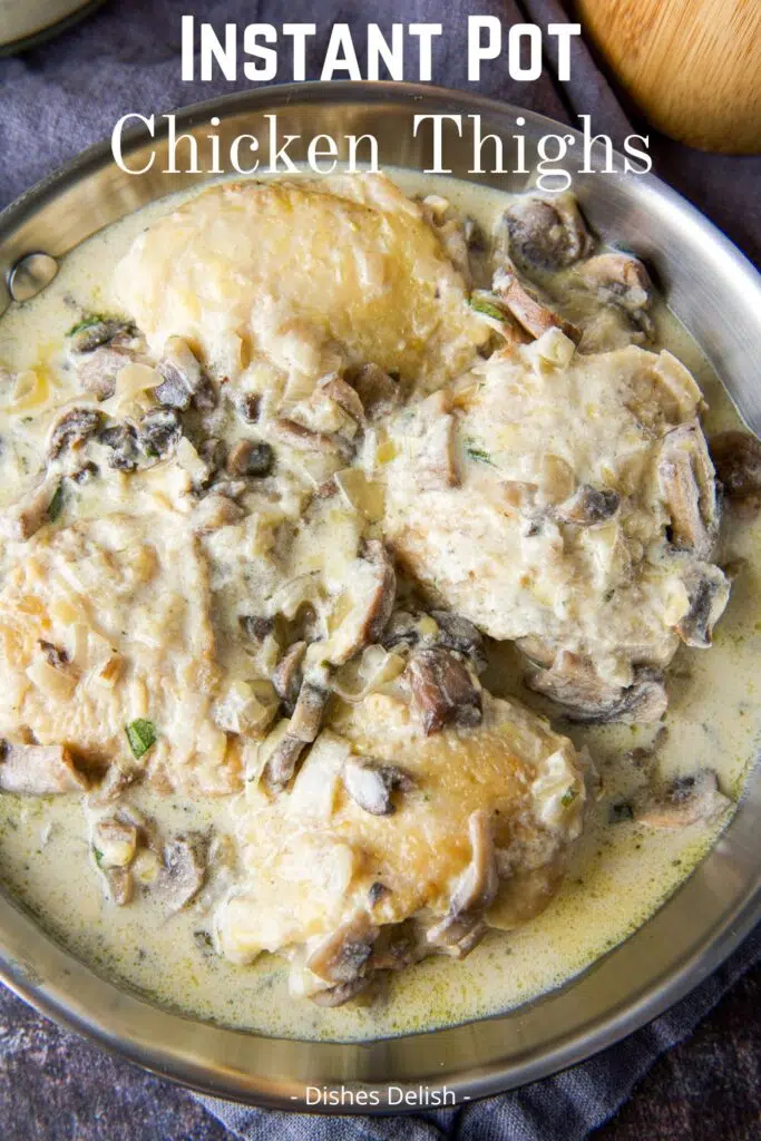 Instant Pot Chicken Thighs for Pinterest 3
