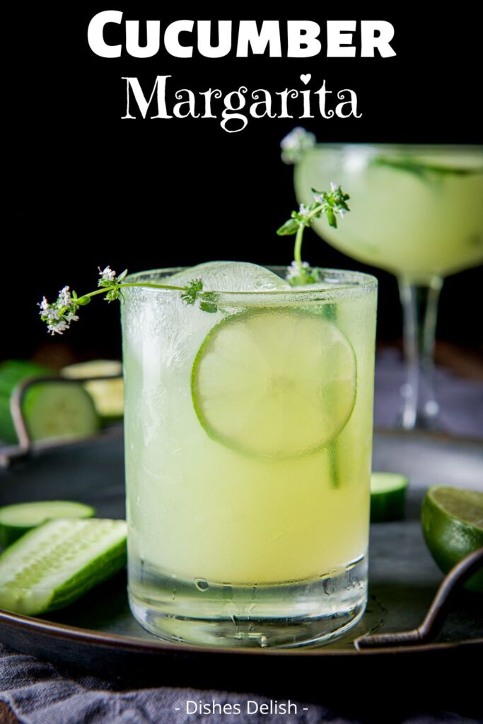cucumber margarita for Pinterest