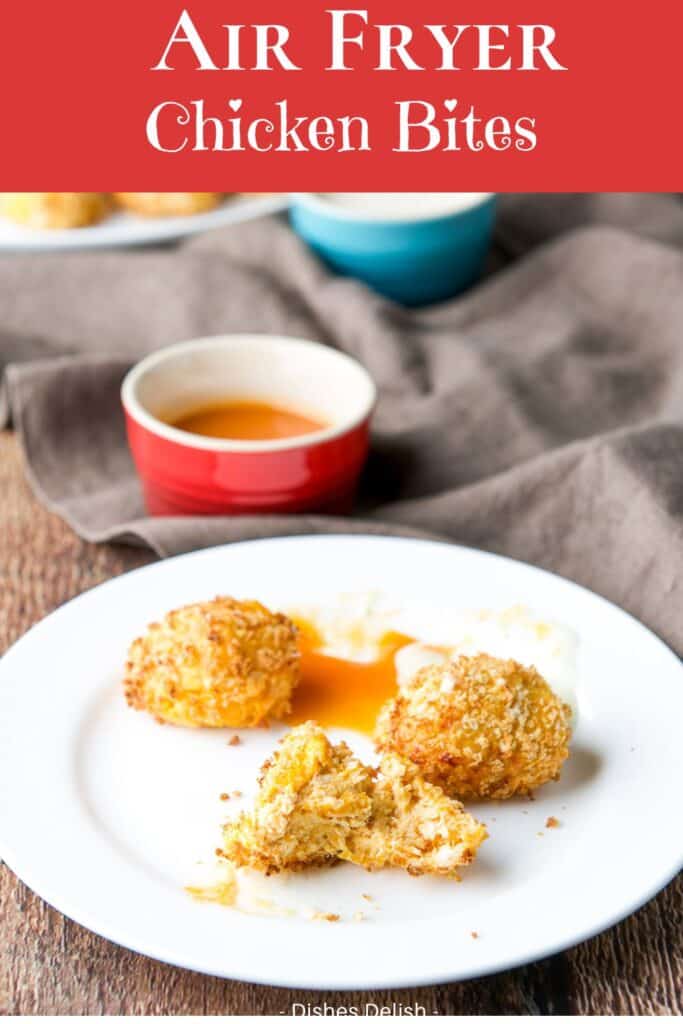 air fryer buffalo chicken bites for Pinterest 4