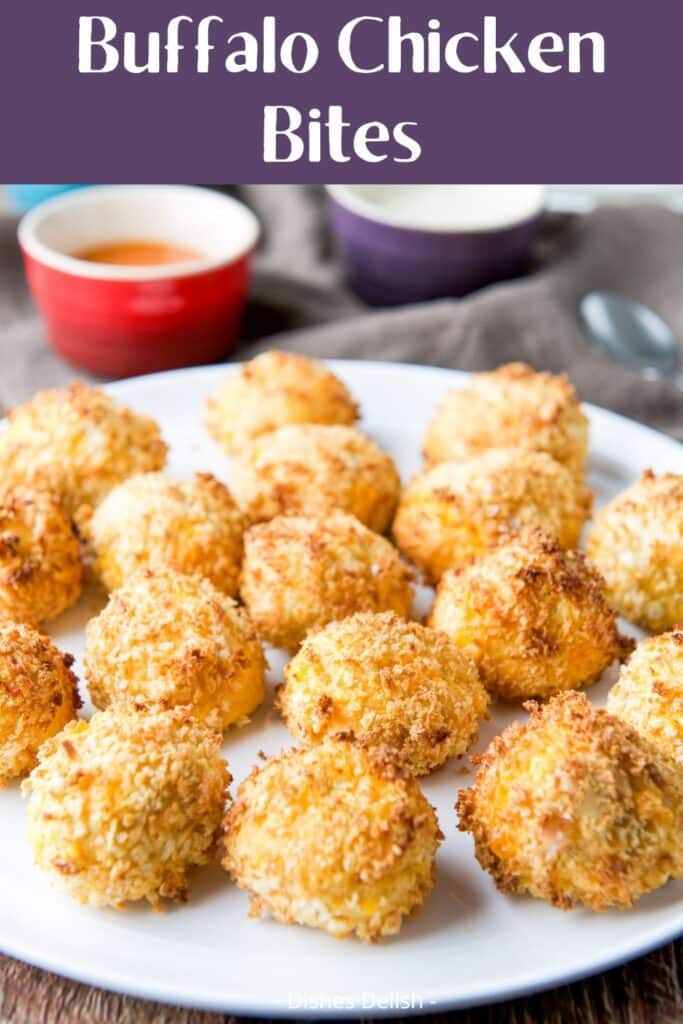 air fryer buffalo chicken bites for Pinterest 5