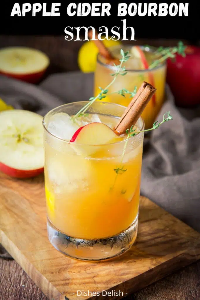 apple cider bourbon smash for Pinterest 3