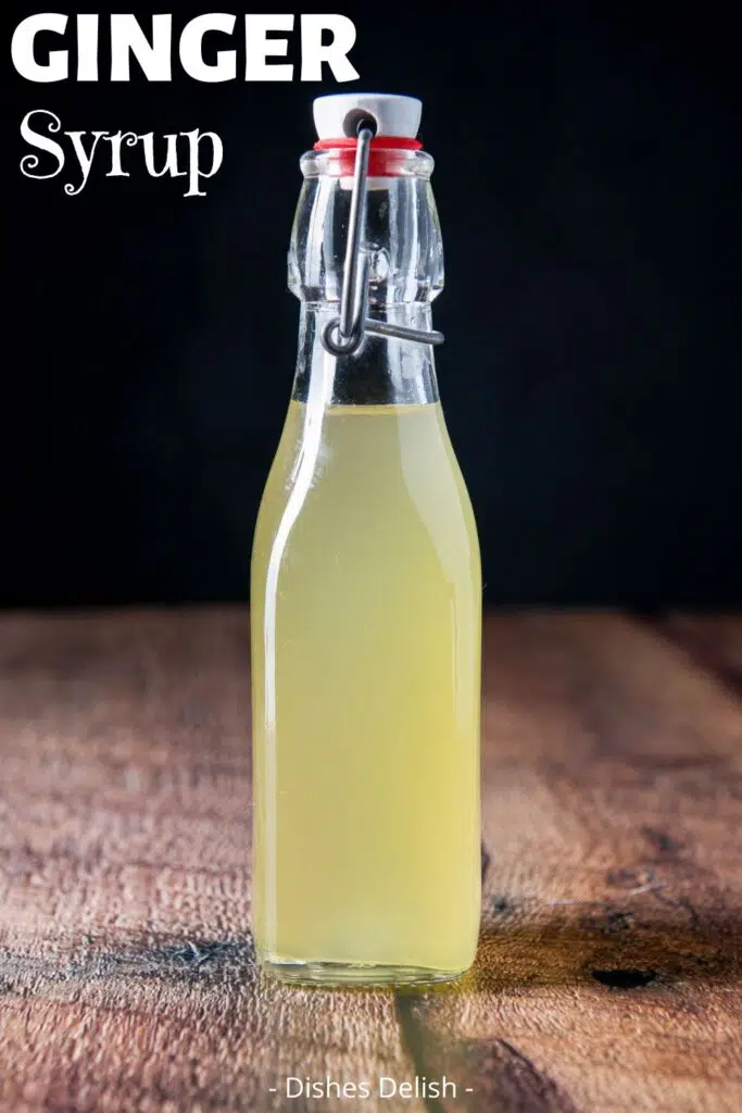ginger syrup for Pinterest