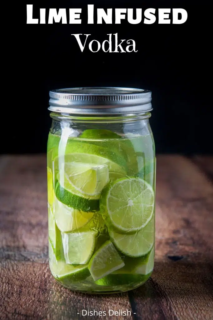 lime infused vodka for Pinterest