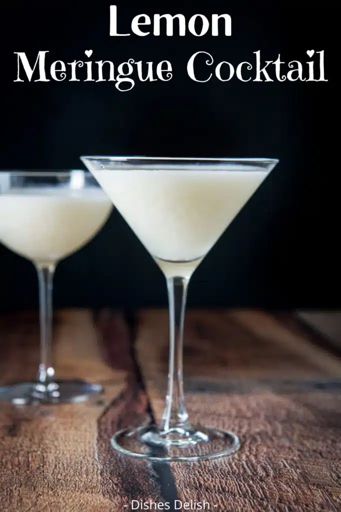 lemon meringue cocktail for Pinterest