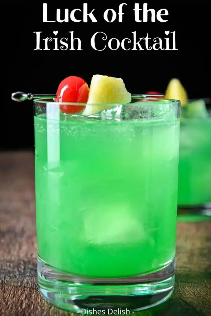 luck of the irish cocktail for Pinterest