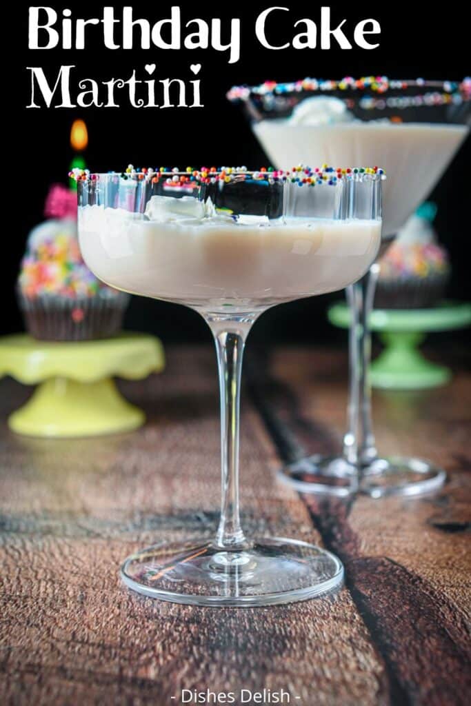birthday cake martini for Pinterest