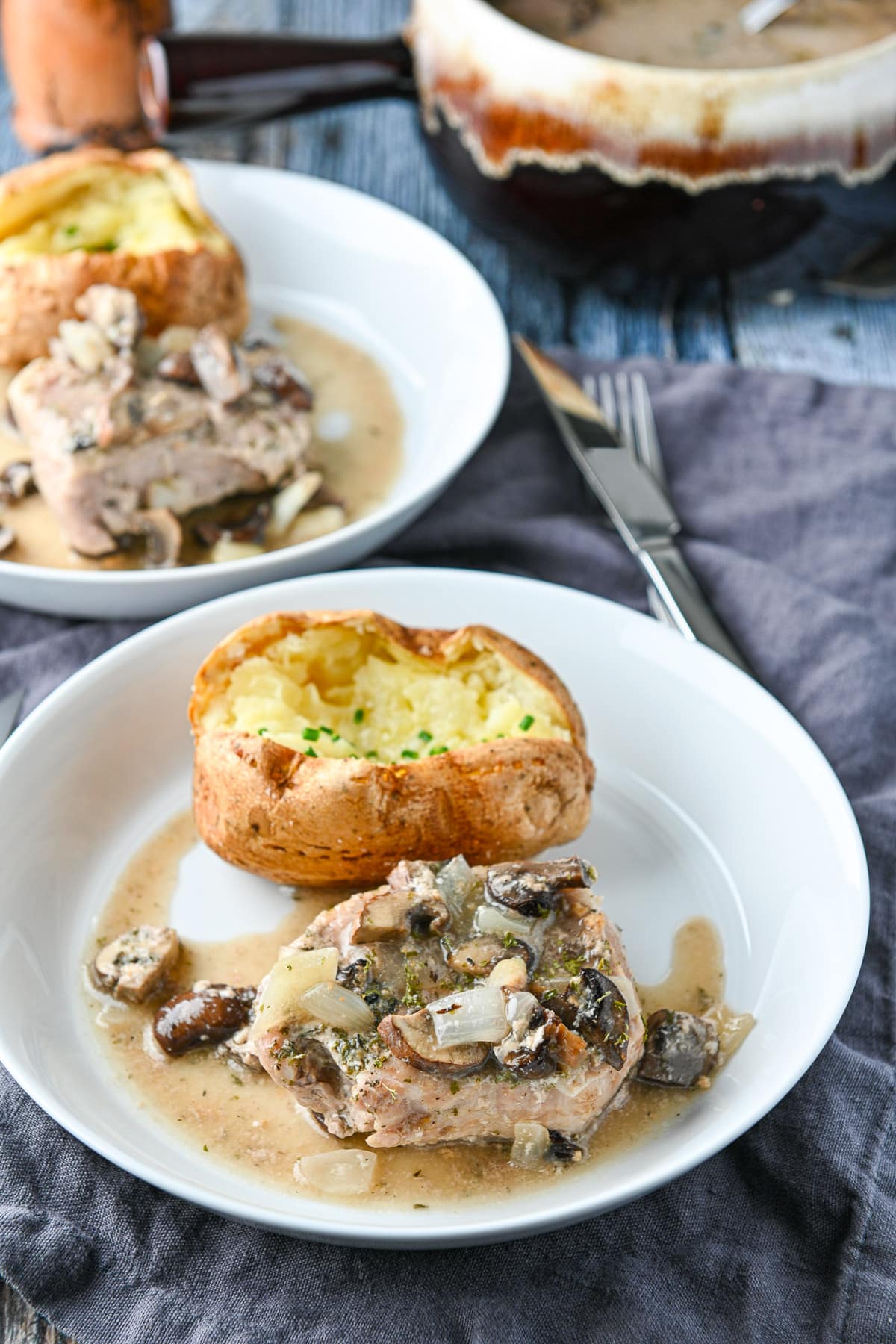 Slow Cooker Pork Chops - Dishes Delish