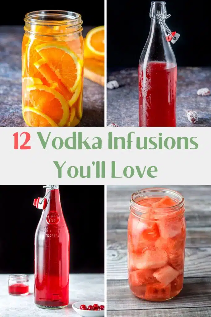 12 vodka infusions for Pinterest