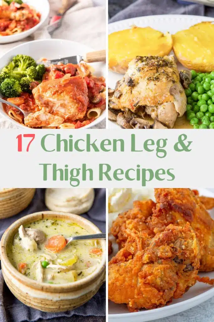 Chicken leg & thigh recipes for Pinterest