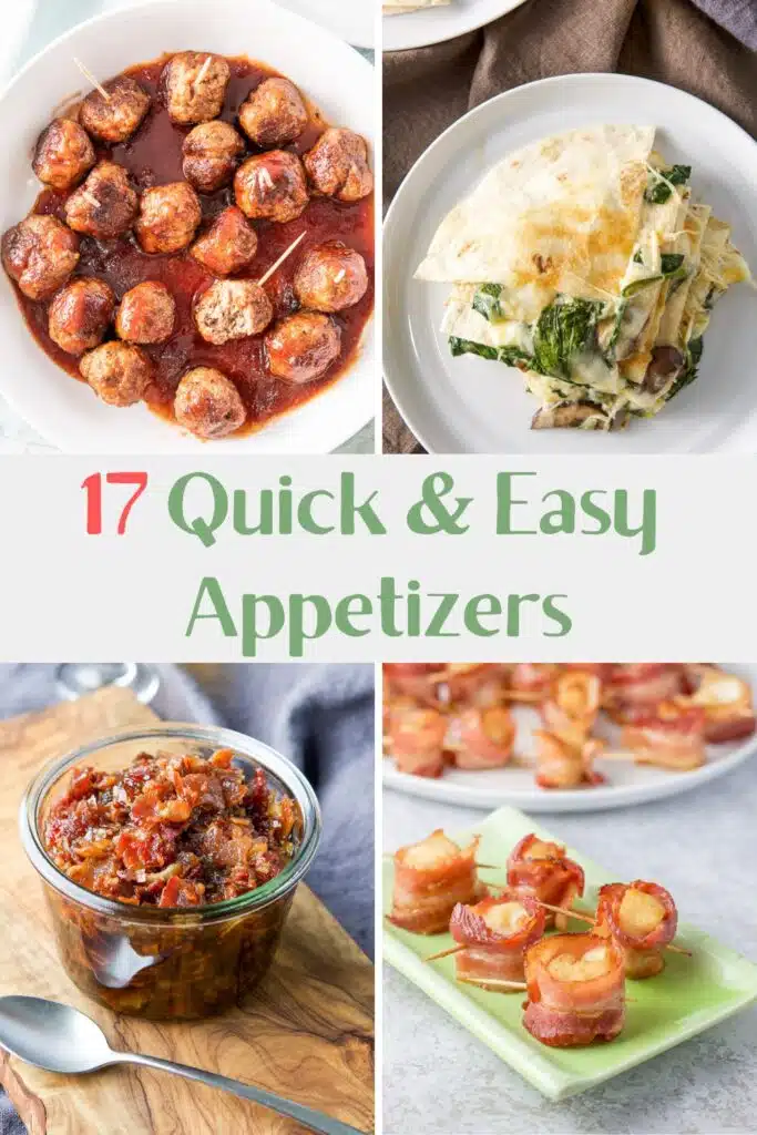 17 appetizer recipes for Pinterest