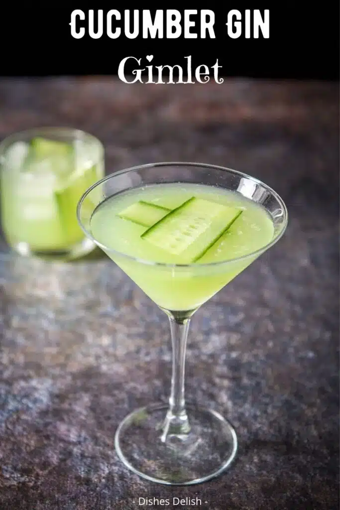 Cucumber Gimlet Recipe for Pinterest 2