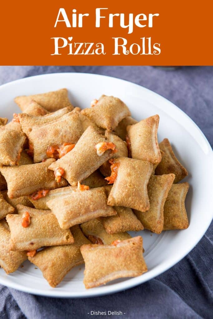 air fryer pizza rolls for Pinterest