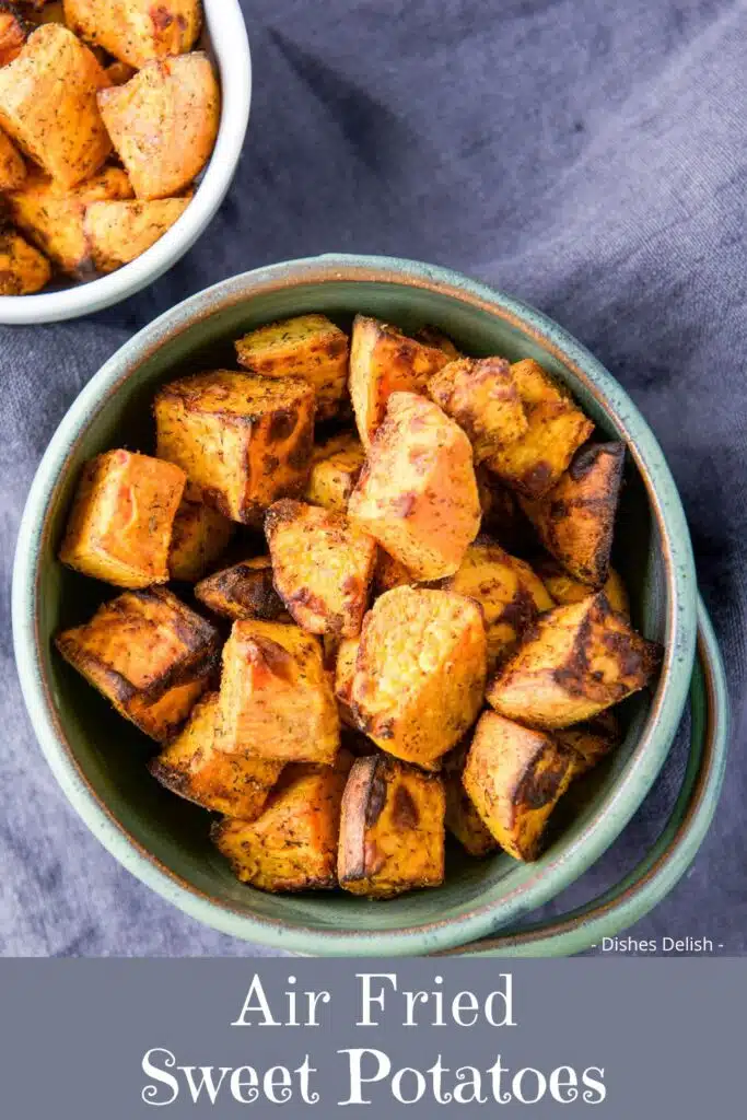 air fryer sweet potatoes for Pinterest 2