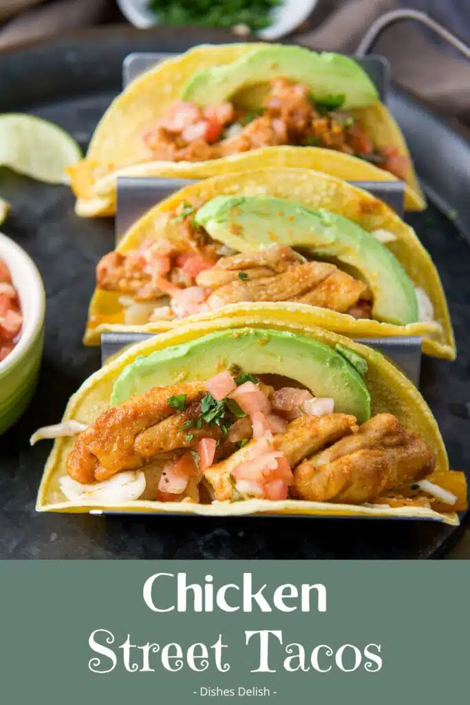 chicken street tacos for Pinterest