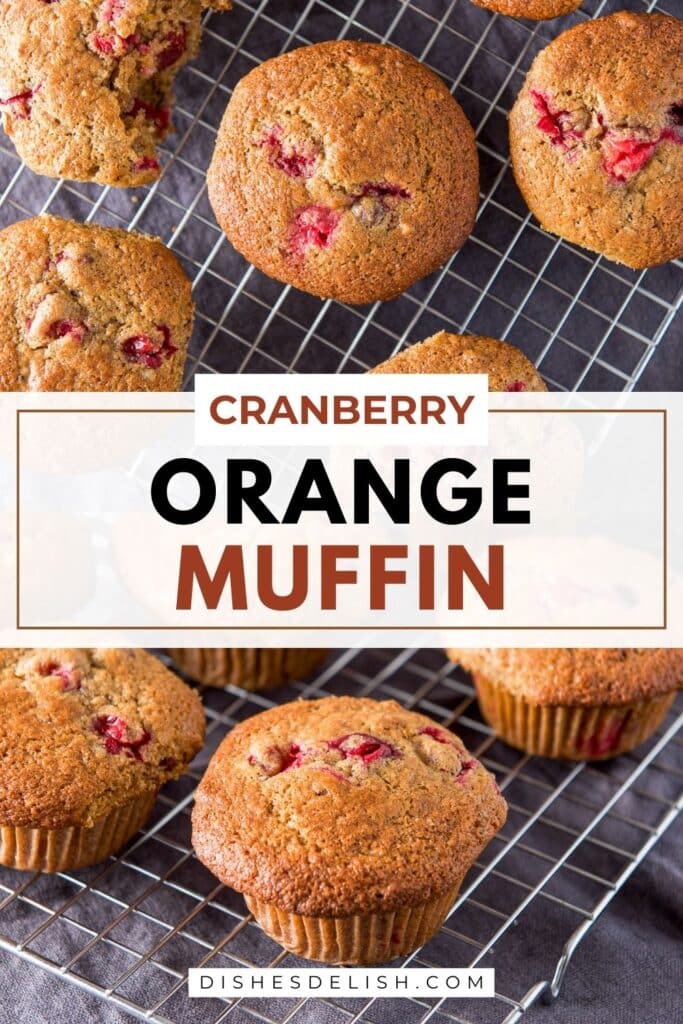 Cranberry Orange Muffins for Pinterest
