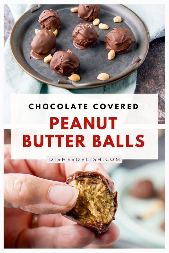 chocolate covered peanut butter balls Pin 2