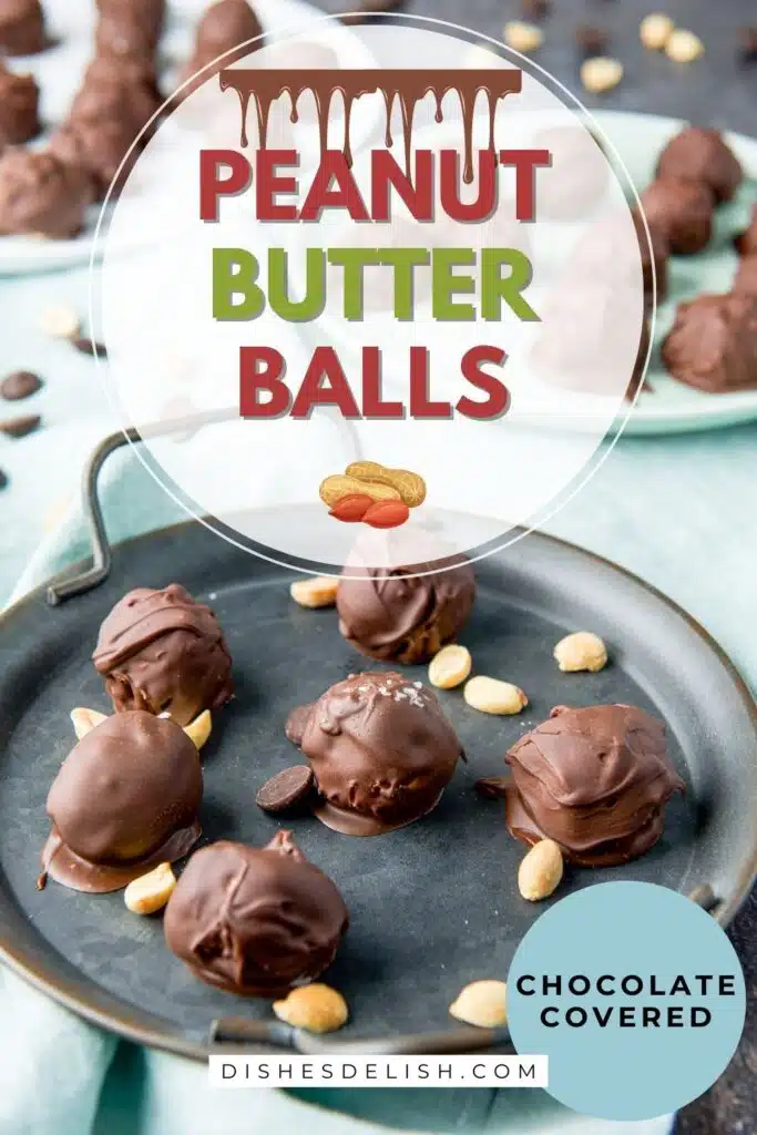 chocolate covered peanut butter balls Pin 6