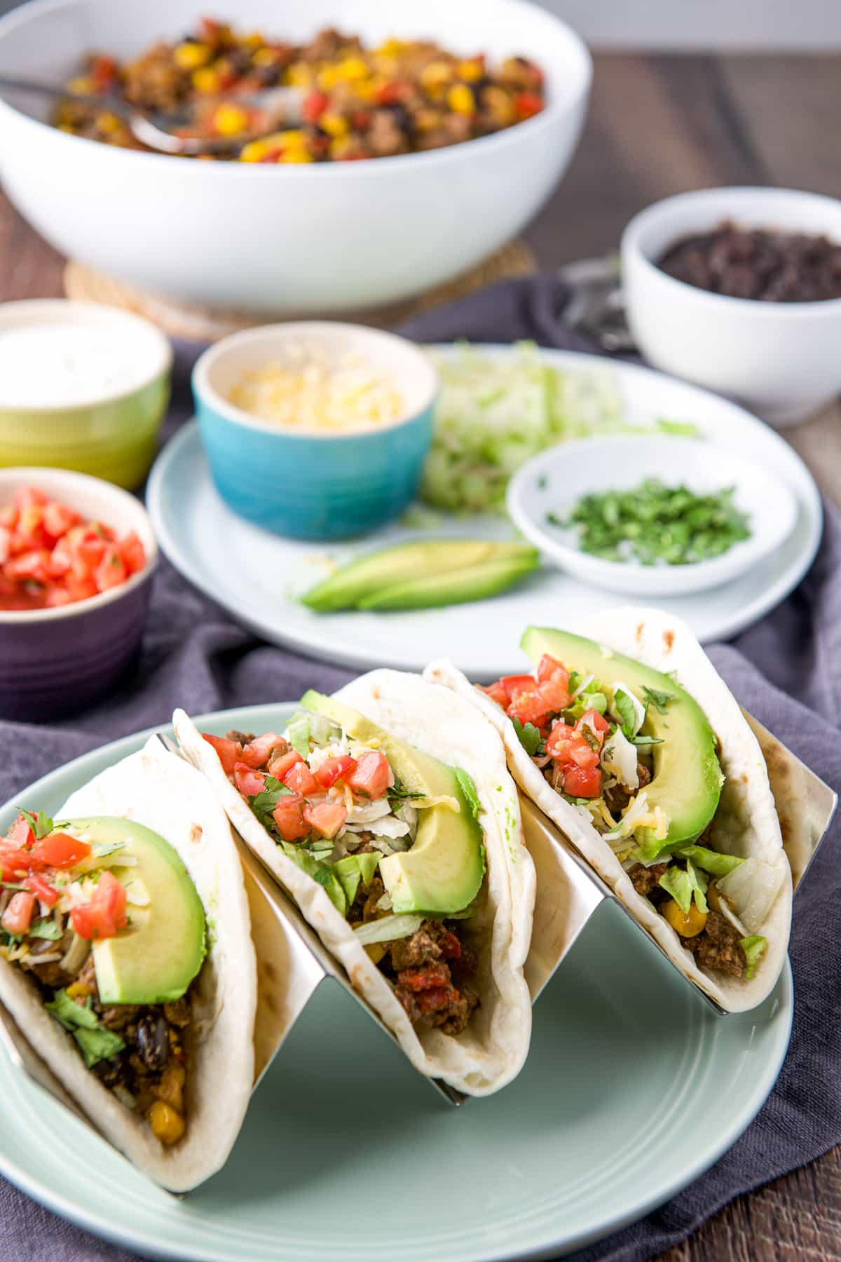 Ground Beef Tacos - Dishes Delish