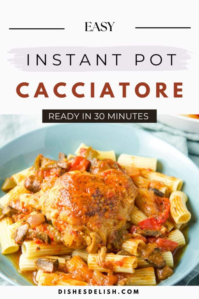 instant pot chicken cacciatore Pin 3