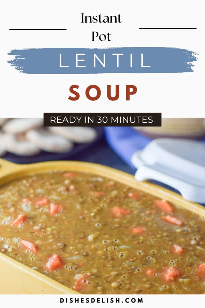instant pot lentil soup Pin 3