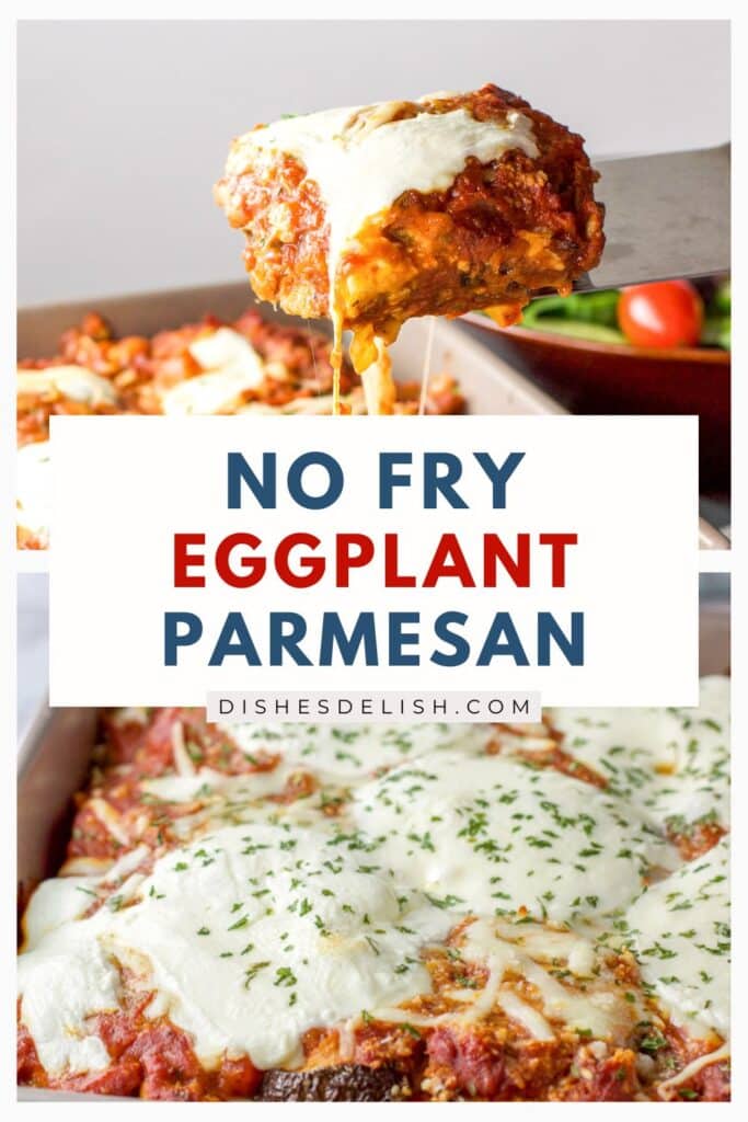 baked eggplant parmesan Pin