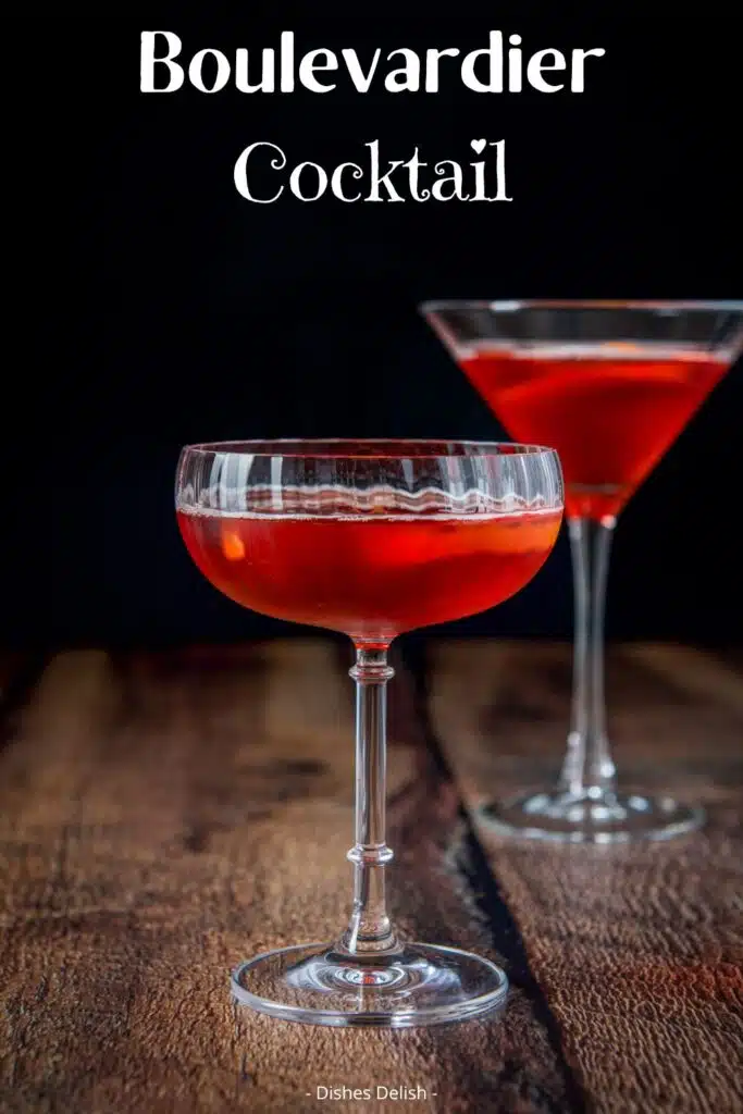 boulevardier cocktail Pin