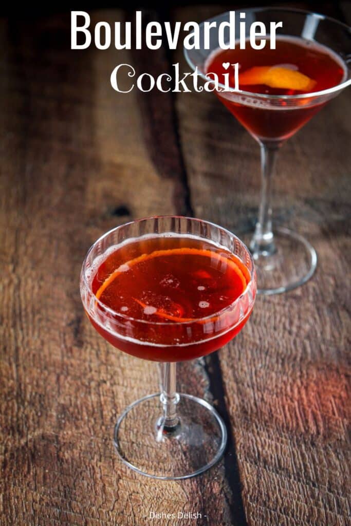 boulevardier cocktail Pin 3