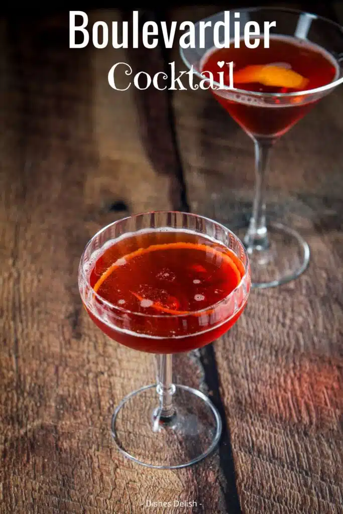 boulevardier cocktail Pin 3