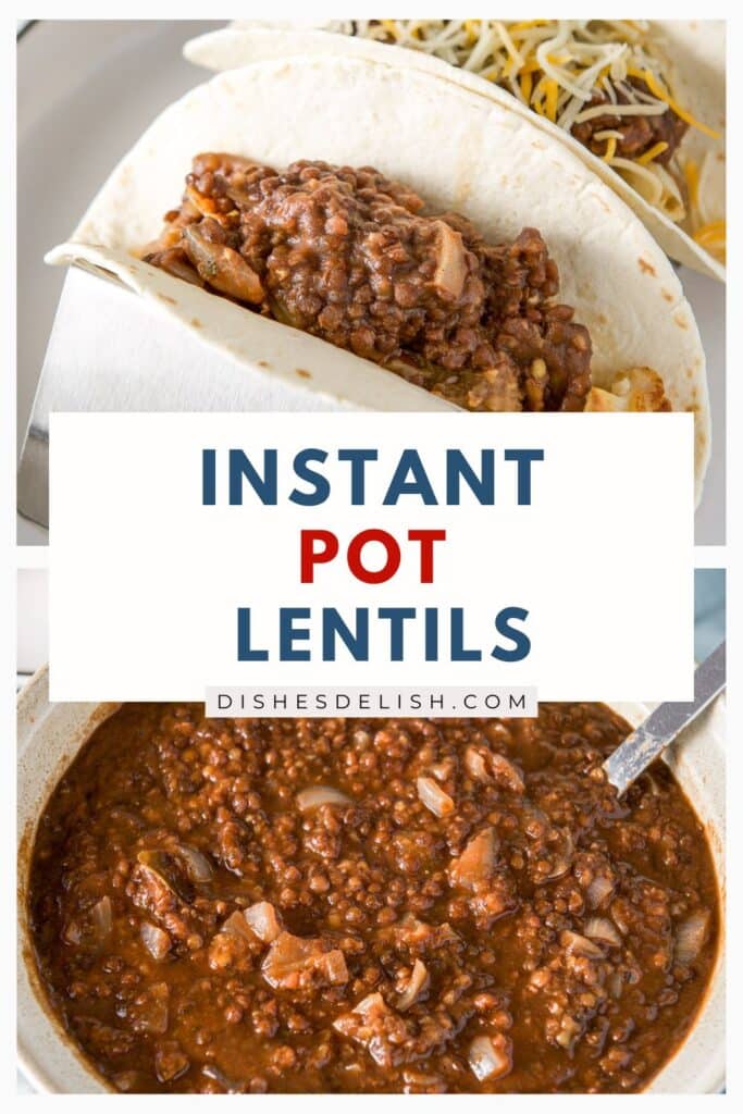 instant pot lentils Pin