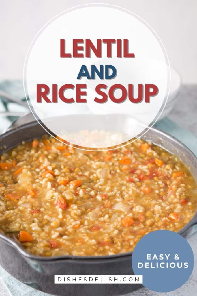 lentil and rice soup Pin 4