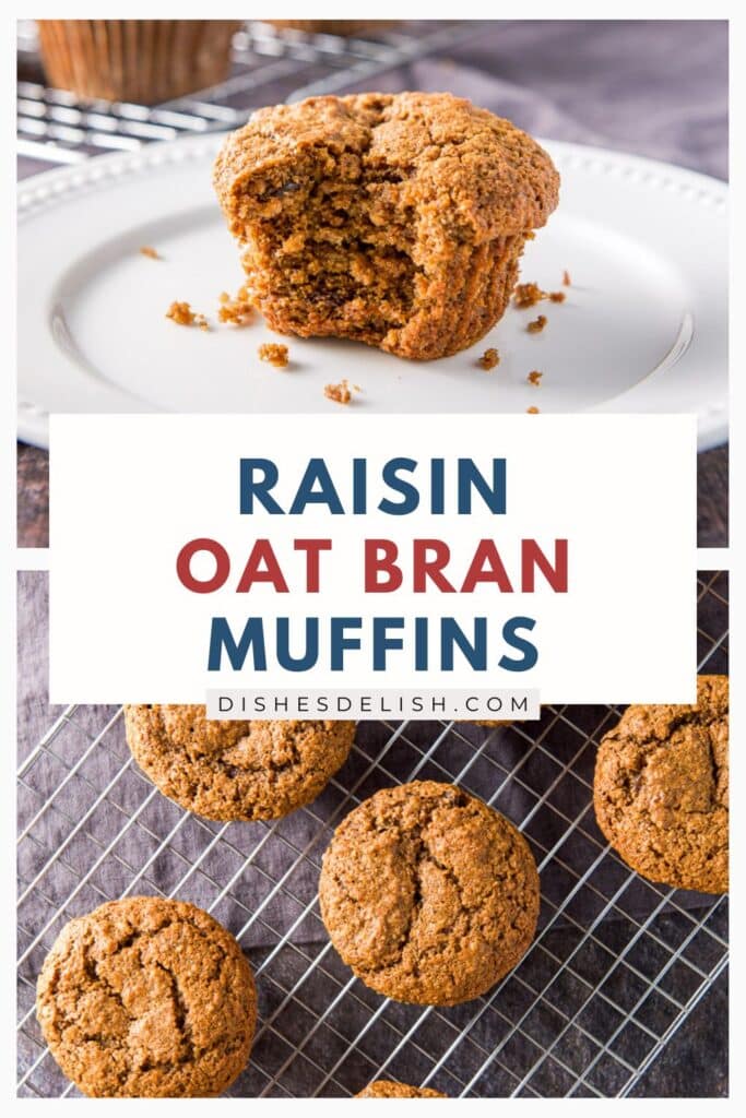 oat bran muffins Pin