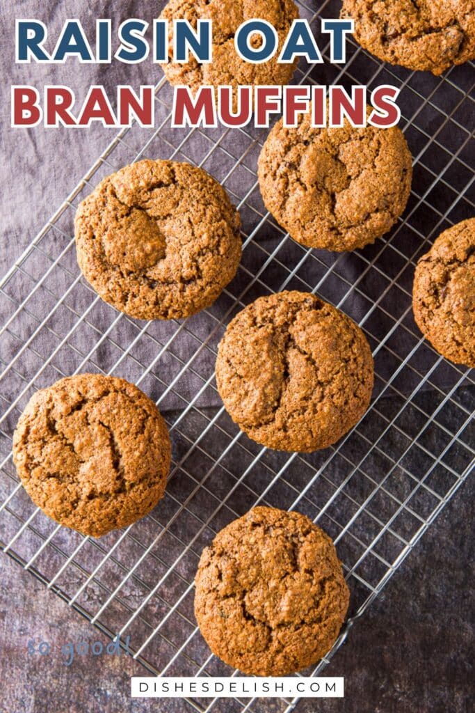 oat bran muffins Pin 3