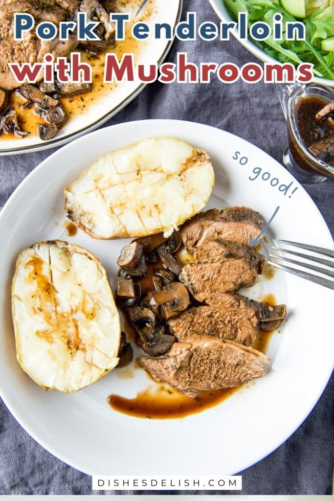 pork tenderloin with mushrooms Pin 4