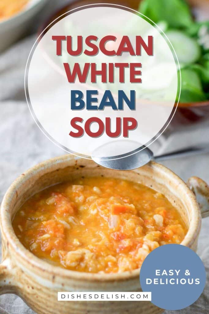 tuscan white bean soup Pin 4