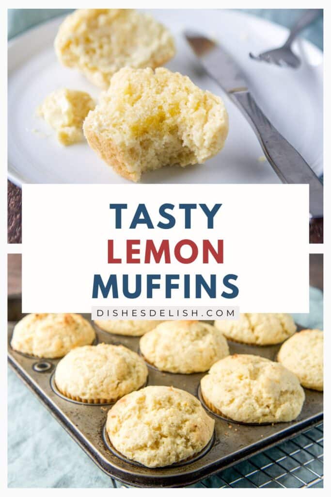lemon muffins Pin