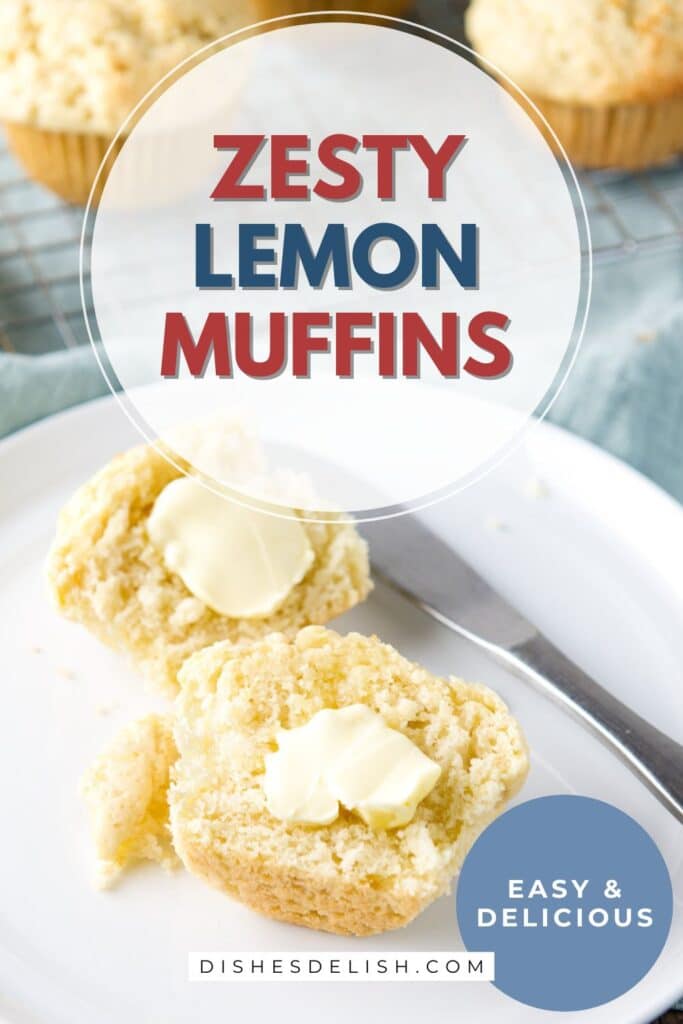 lemon muffins Pin 3