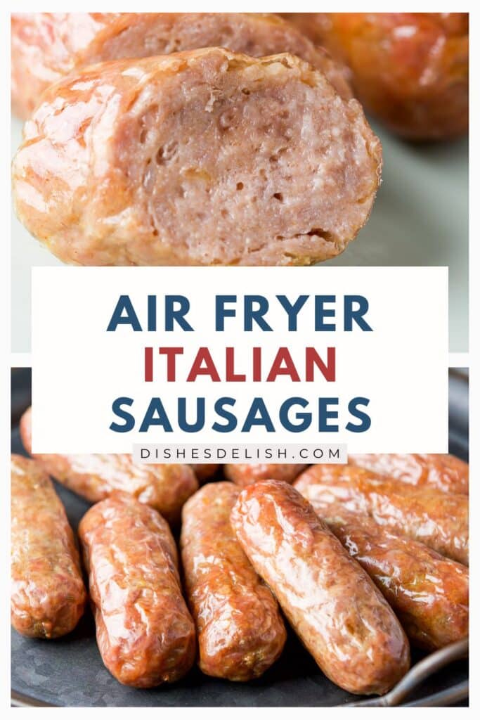 air fryer sausages Pin 2