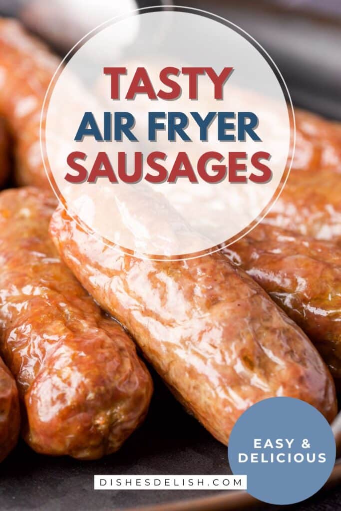air fryer sausages Pin 4